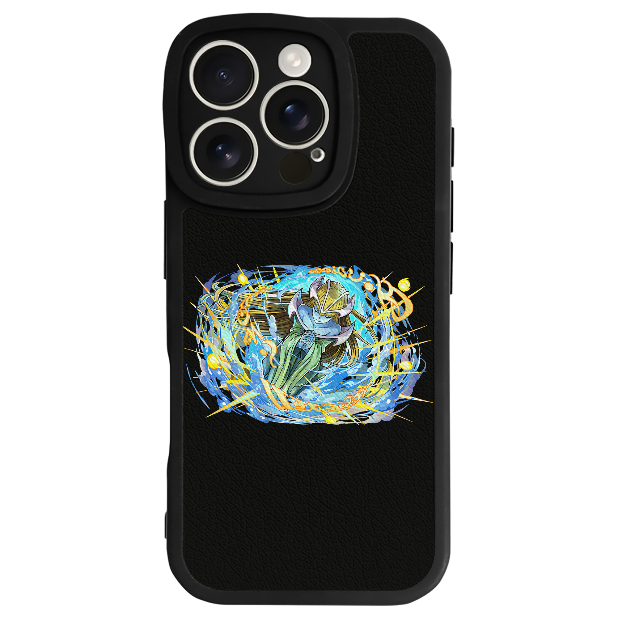 （画像用） 遊☆戯☆王 Yu-Gi-Oh! 【iPhone 16シリーズ対応】シリコンスマホケース（レザー調） 材質：シリコン